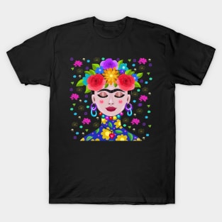 Frida's Flowery Dream T-Shirt